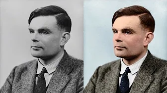 Photo Colorization of Alan Turing Timelapse