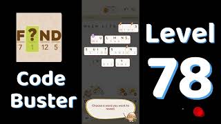 Code Busters Level 78 Walkthrough 🧩 | All Puzzle Solutions| Solutionguruji