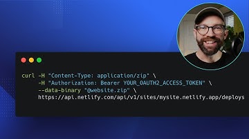 Deploy a new build from a zip file using Netlify’s API