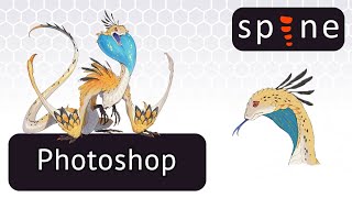 Spine 2D Tutorial: Feathered Serpent | Photoshop