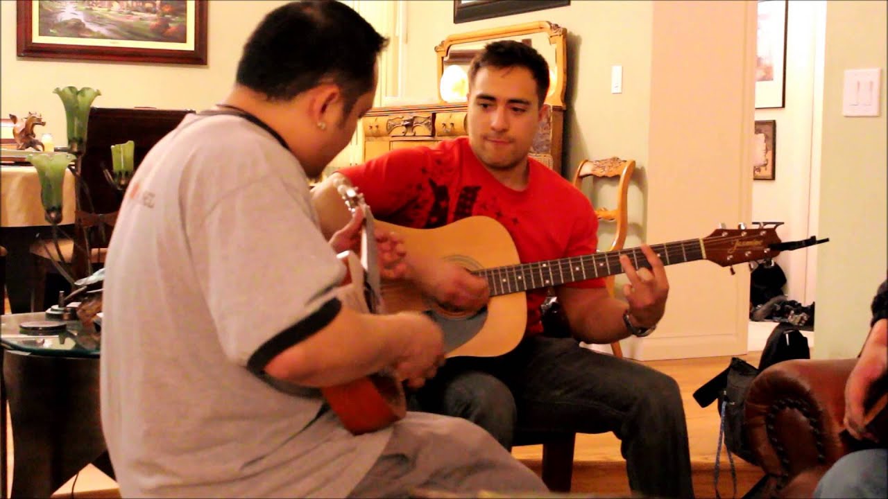 Daniel n' Jason playing guitar on Thanksgiving 2012 YouTube