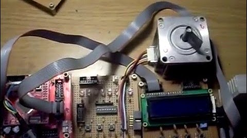 ATmega128 개발 시리즈,실험177 스탭모터회전수표시