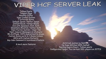 VIPERMC | CUSTOM TAB, TALIBAN PEARLS, TELEPORT EGGS | FULL HCF SERVER