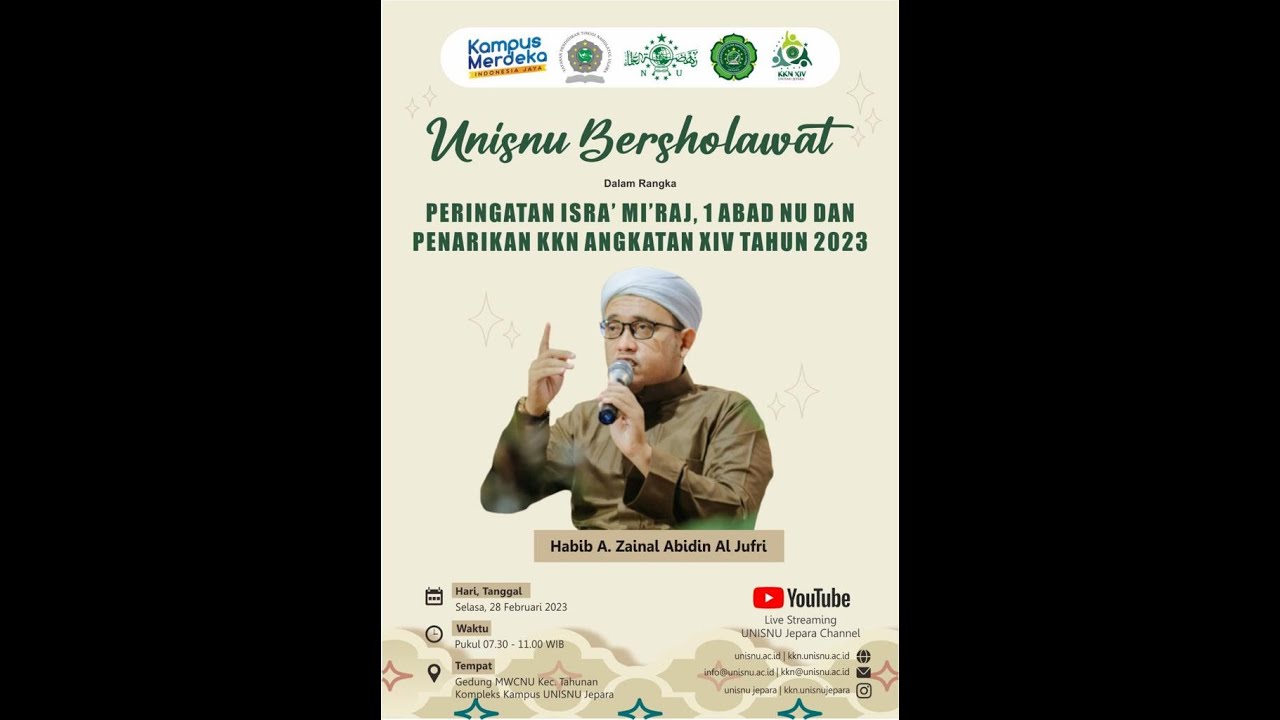 LIVE STREAMING UNISNU JEPARA BERSHOLAWAT Bersama MAJLIS AL ANWAR JEPARA