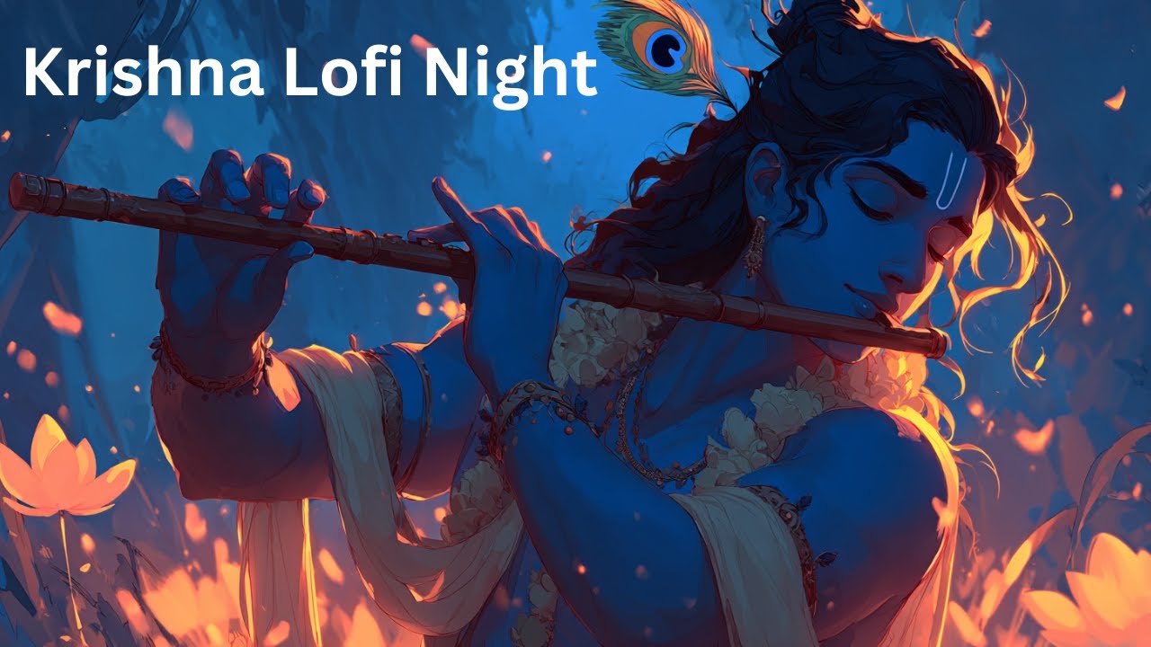 Krishna Lofi Night Bhakti | Radhe Krishna Calm Music for Deep Peace & Sleep