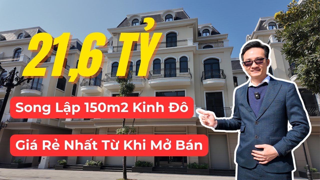Giá Quá Rẻ| Biệt Thự Song Lập 150m2 Kinh Đô Ánh Sáng Vinhomes Ocean Park 2 Chỉ 21,6 Tỷ