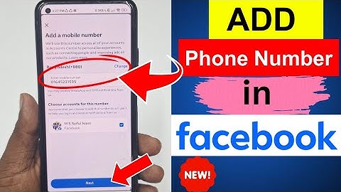 How to Add Phone Number in Facebook Account 2025 | New Update