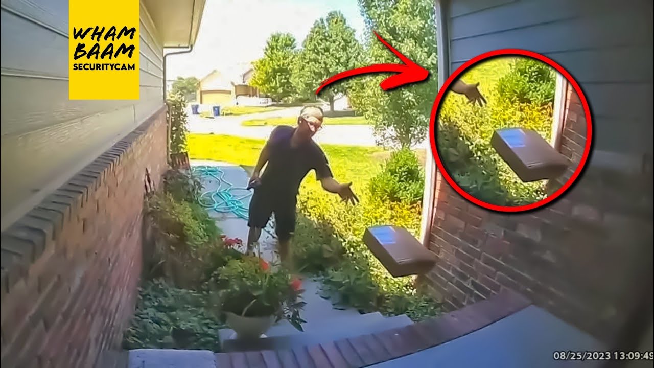 CAUGHT RED-HANDED BY DOORBELL CAMERA