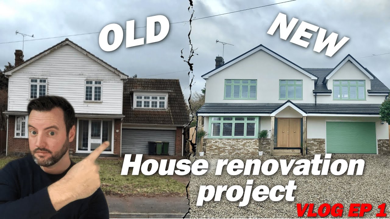 House renovation uk Before and After Episode 1 VLOG Russell