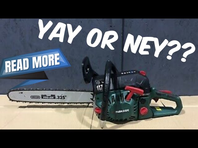 PARKSIDE PBBPS 700 A1 Gasoline Chainsaw : The Ultimate Anti-Kickback Tree  Care Solution - YouTube