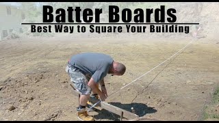 Garage Build #2 - Batter Boards, Squaring Our Building