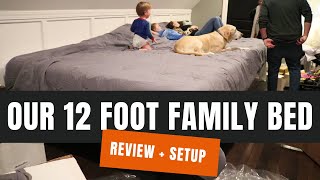 12 FOOT BED!? The Family Bed review and setup + pricing information