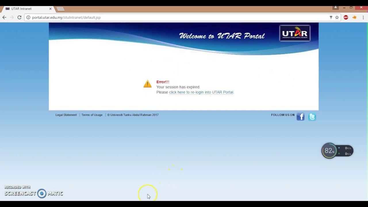 Utar Student Portal Problem Solved Youtube