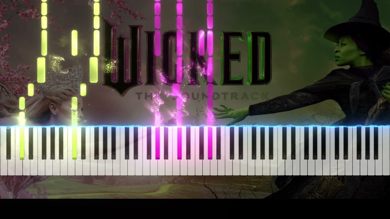 Defying Gravity (from Wicked) - piano tutorials with visualization