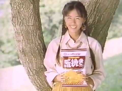 1990年　亀田製菓　荒挽きスナック　CM　田中律子