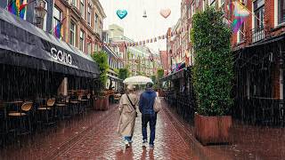Moody Rain Walk in Amsterdam • 4K HDR ASMR