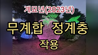계묘년~무토,정화일간의 합충