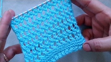 Very easy 4 Rows repeat knitting pattern for Scarf, jacket.