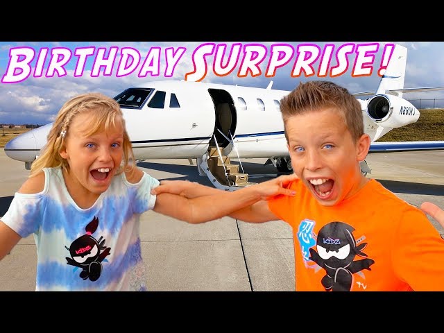 Paxton and Payton Twin Birthday SURPRISE!! class=