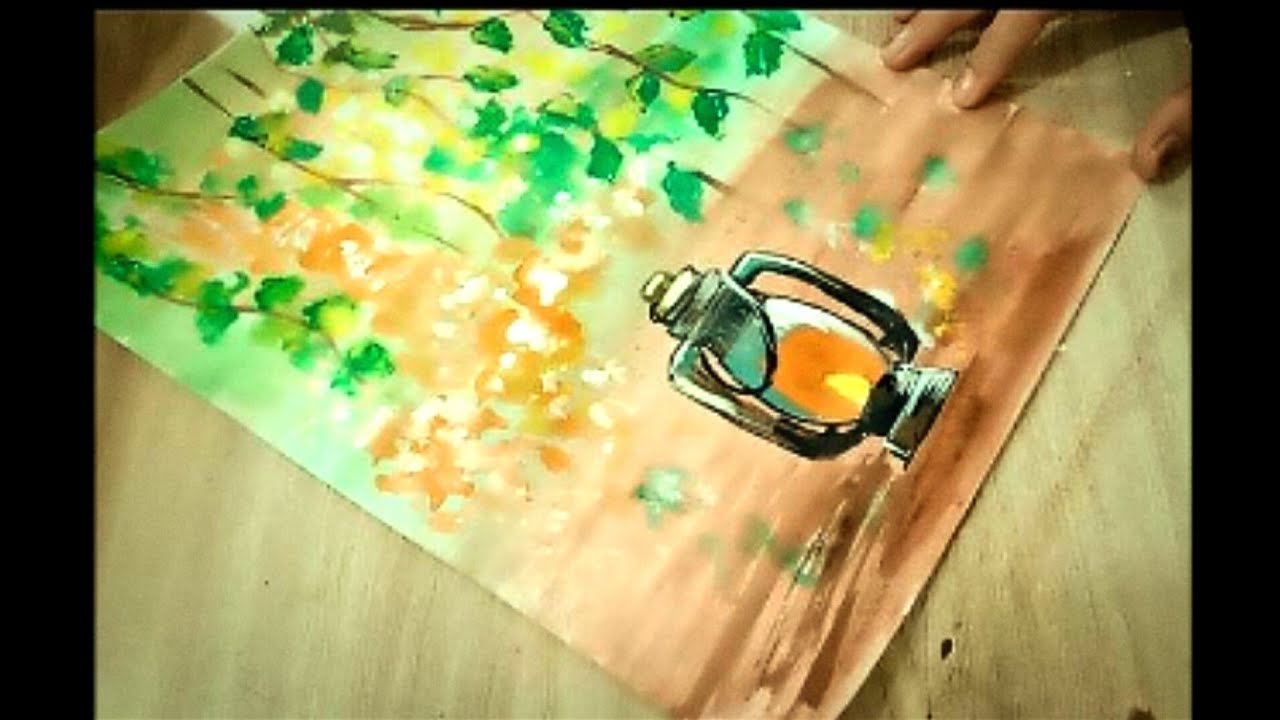 Lantern Painting | How to Paint Realistic Lantern in Acrylic | Acrylic ...