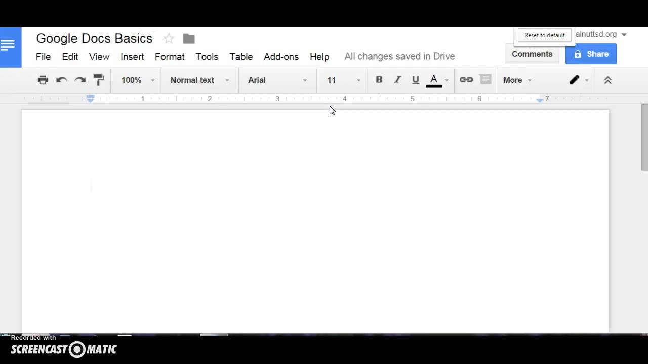 Google Docs Basics (Part 1) - YouTube