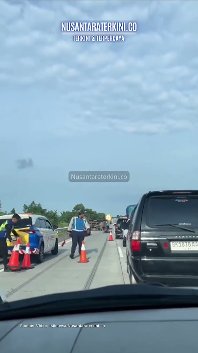 Single Accident on the Medan-Tebing Tinggi Toll Road KM 55