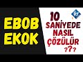 EBOB EKOK Soruları 10 Saniyede Nasıl Çözülür