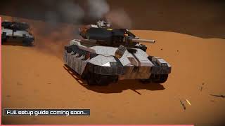 AI tank platoon vs pirate base || Space Engineers screenshot 3