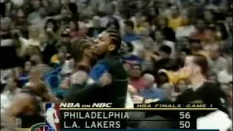 Shaq Dominating: 44 Pts in NBA 2001 Finals G1 PHI@LAL