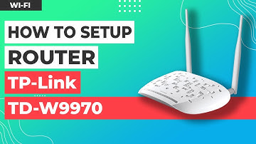 ✅ How to Setup TP-Link TD-W9970