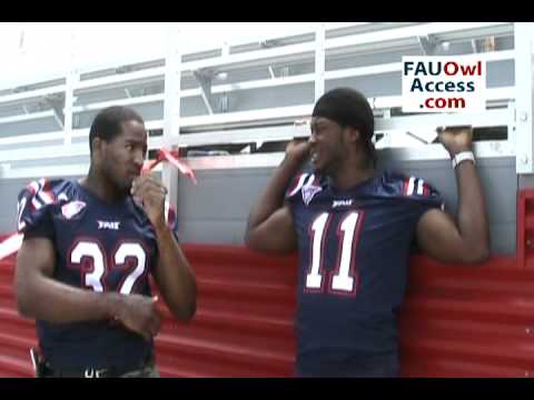 FAU Football Players Have Fun in New Stadium - FAU...