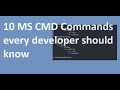 10 windows ms cmd commands for developers while coding