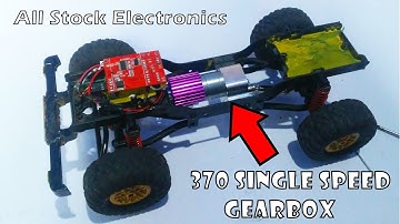 MND90 | Upgrade 370 Motor Metal Single Speed Gearbox+ WPL Metal Drive Shafts | All Stock Electronics