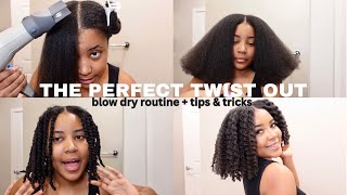 THE PERFECT TWIST OUT *DETAILED* TUTORIAL | HOW TO GET THE PERFECT TWIST OUT blown out natural hair