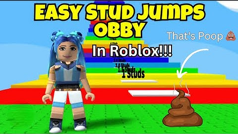 Easy Stud Jumps Obby In Roblox😀