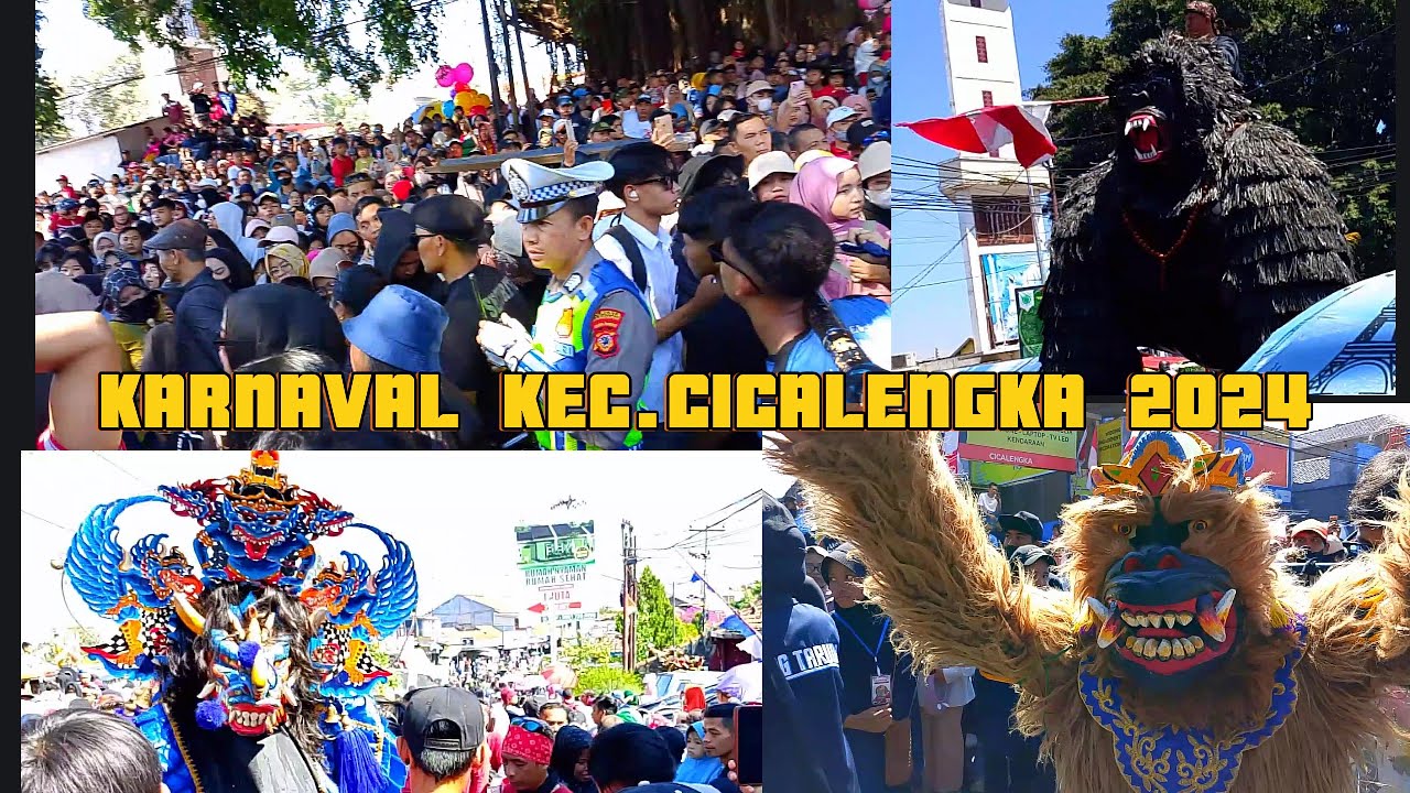 KARNAVAL HUT RI KE-79 CICALENGKA KAB.BANDUNG PALING BANYAK PENONTONNYA DAN PALING KREATIP