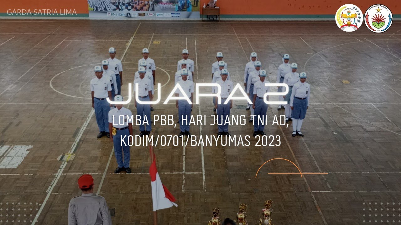 Lomba PBB,dalam rangka Hari Juang TNI AD tahun 2023 Kodim/0701/Banyumas||PASKIBRA SMA N 5 PURWOKERTO