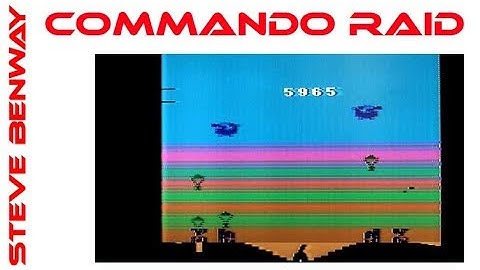 Commando Raid on Atari 2600. Gameplay & Commentary