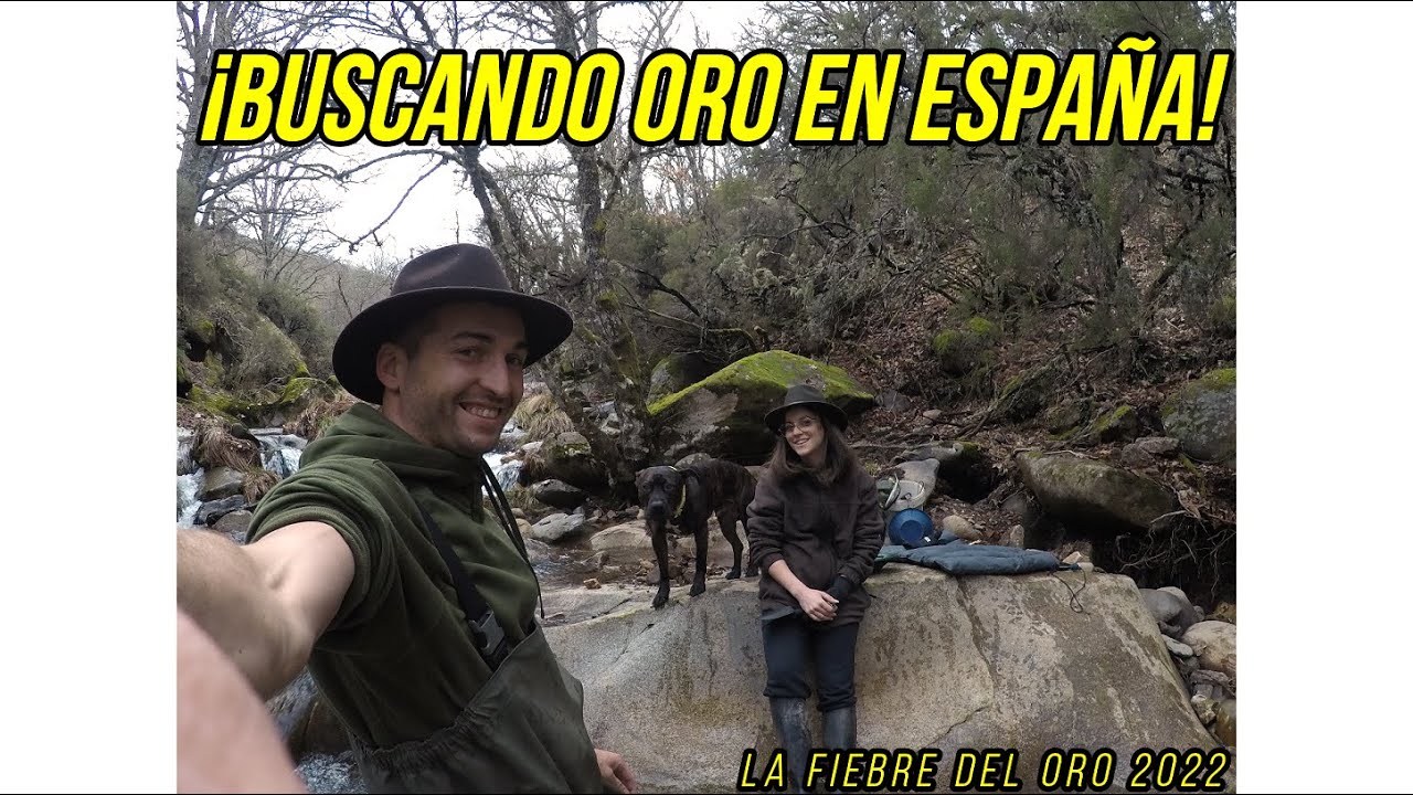 Encuentro ORO con BATEA en el RIO ESPAÑA!! LA FIEBRE DEL ORO 2022 - YouTube