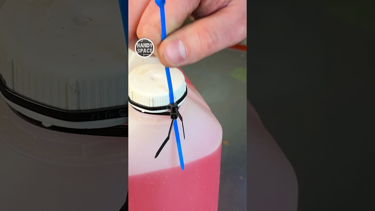 Life Hack With A Zip Tie And Plastic Canister Lifehacks Tips