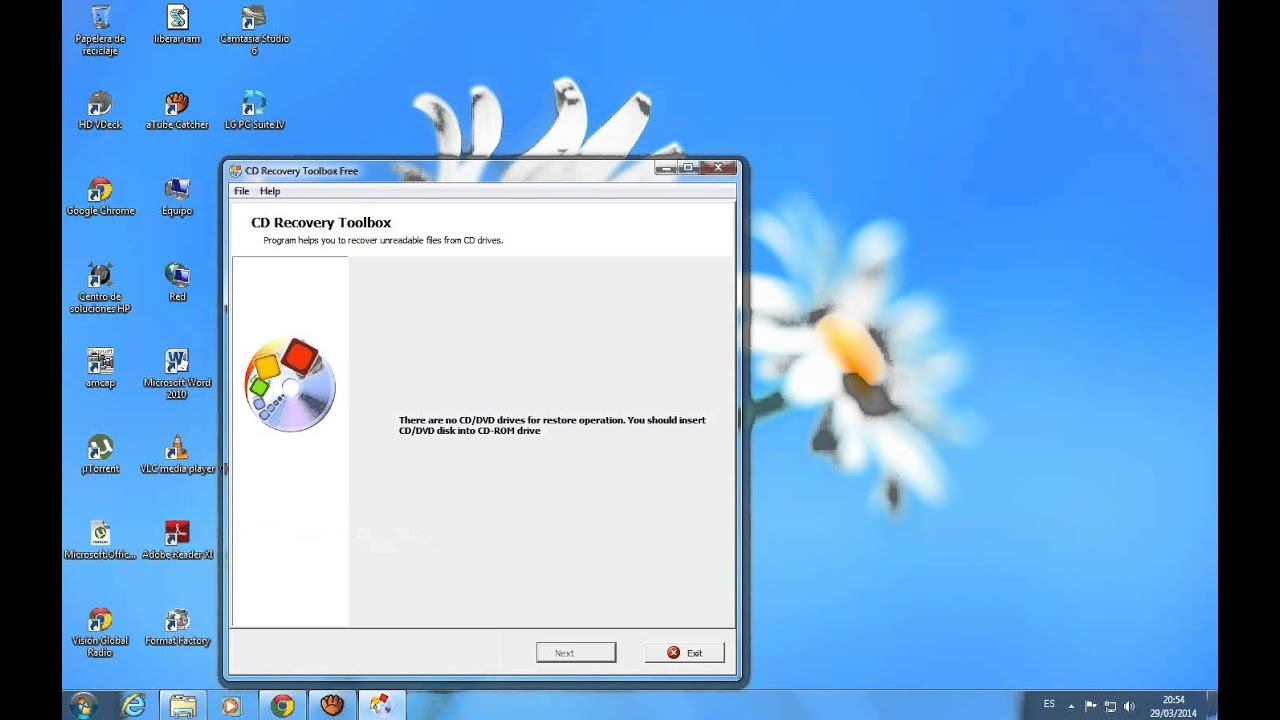 Recuperar Cd Y Dvd Rayados Con Cd Recovery Toolbox Free Y Descargar Ares Youtube