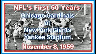 Chicago Cardinals at New York