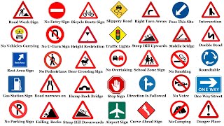 Learn important Traffic Signs| Traffic signs vocabulary | Warning Signs| Road Signs Vocabulary