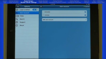 Mitel® BluStar™ for iPad Client - Module 2 Home Screen User Account