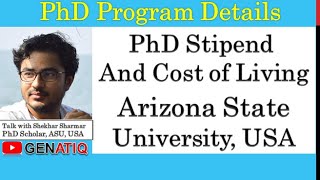 PhD Stipend and Teaching Assistantship,  ASU, USA