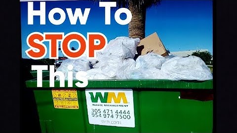 How To Prevent Illegal Dumping, for Free!!