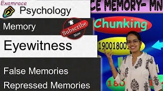 Eyewitness, False Memory, Psychogenic Fugue, Repressed Memories | Psychology
