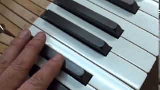 ピアノの象牙鍵盤・黒檀黒鍵へ貼り替えします ぴあの屋ドットコム