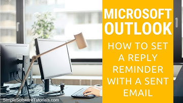How to Set a Reply Reminder with a Sent Email in Outlook