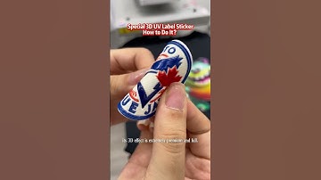 Special 3D UV label sticker ,how to do it?